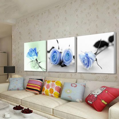 3 Panels Canvas Painting modern on the wall Picture Living room and bedroom  art decorative pictures flower paintings No Frame  1