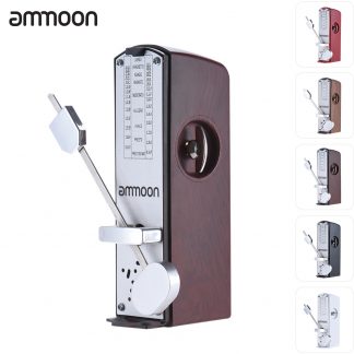 ammoon Portable Mini Mechanical Metronome Universal Metronome 11cm Height for Piano Guitar  Chinese Zither Music Instrument