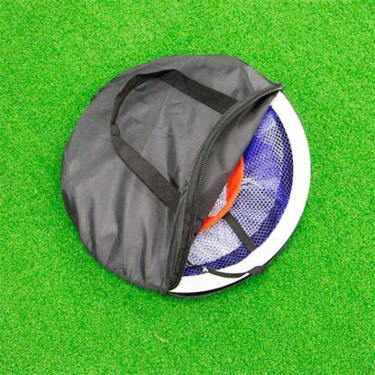 PGM Golf Pop UP Indoor Outdoor Chipping Pitching Cages Mats Practice Easy Net Golf Training Aids Metal + Net  4