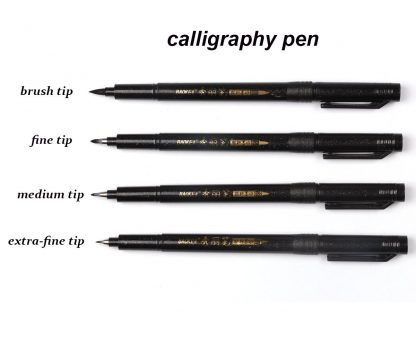 4 Pcs/lot Chinese Japanese Calligraphy Brush Pen Art Craft Supplies Office School Writing Tools 1