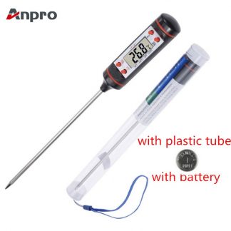 Anpro Kitchen Digital BBQ Food Thermometer Meat Cake Candy Fry Grill Dinning Household Cooking Thermometer Gauges with Battery