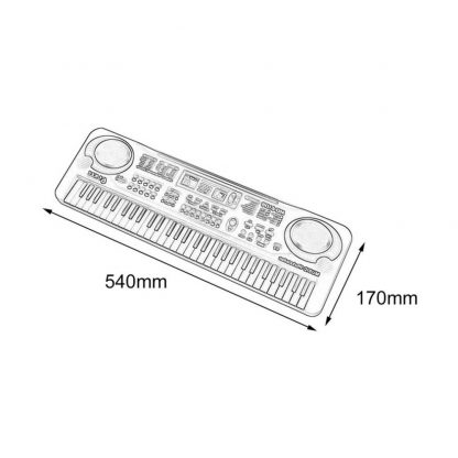 HOT Sale 61 Key Digital Electronic Piano Keyboard With Microphone Musical Instrument Gift For Children EU Plug  5