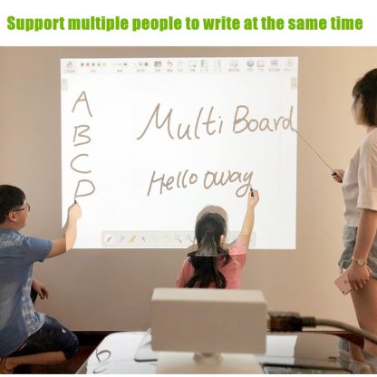 Multi Touch Digital Smart Board Infrared Portable Interactive Writing Whiteboard for Presentation Auto-Calibration 3