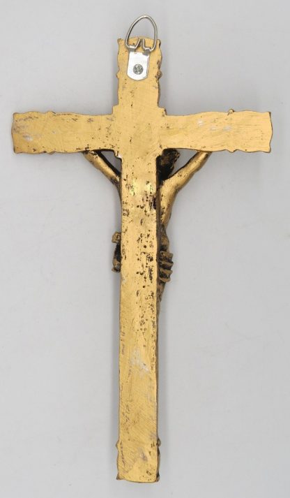 Catholic 8.5 Inch Resin Jesus Christ on INRI Cross Wall Crucifix Antique Finish Gold Silve Home Chapel Decoration Free shipment 2