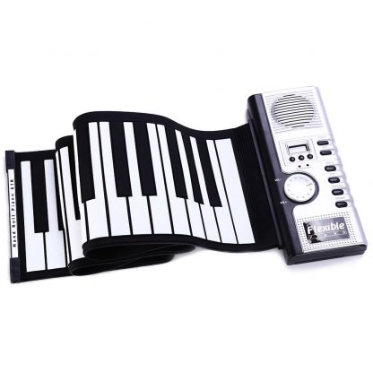 Portable Flexible 61 Keys Silicone MIDI Digital Roll-Up Keyboard Piano Foldable Diatonic Electronic Roll Up Piano 3