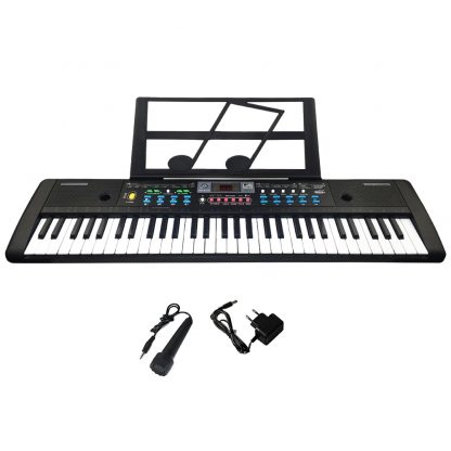 61 Keys Digital Electronic Keyboard And Microphone Electric Led Music