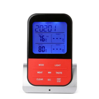 BBQ 온도계 캠핌온도계 AsyPets Wireless Waterproof BBQ Thermometer Digital Cooking Meat Food Oven Grilling Thermometer With Timer Function-30 2
