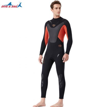 Full-body Men 3mm Neoprene Wetsuit Surfing Swimming Diving Suit Triathlon Wet Suit for Cold Water Scuba Snorkeling Spearfishing 5