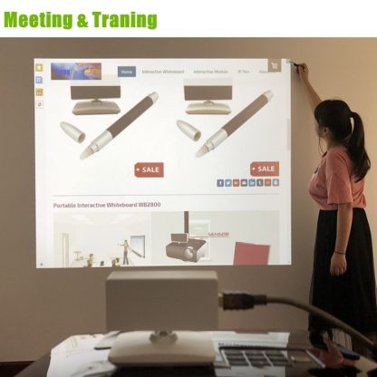 Multi Touch Digital Smart Board Infrared Portable Interactive Writing Whiteboard for Presentation Auto-Calibration 4