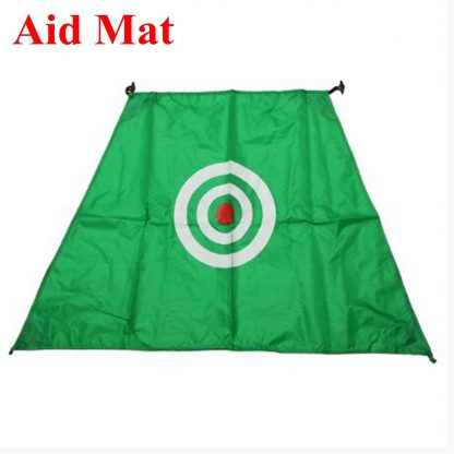 2x1.4m Foldable Golf Hitting Cage Practice Net Trainer+raining Aid Mat+Driver Iron Green Portable Durable Polyester+Oxford Cloth 4