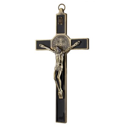 Church Relics Crucifix Jesus Christ On The Stand Cross Wall Crucifix Antique Home Chapel Decoration Wall Crosses Bronze Black 2