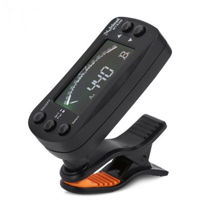 2 in 1 Guitar Tuner Metronome Portable Clip-on LCD Digital Tuner for Guitar Bass Violin Ukulele Training Guitar Accessories 1