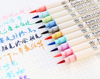 10Colors/set art Marker Pen calligraphy drawing Scrapbooking Crafts Soft Brush Pen Art Marker Pen For Stationery School Supplies 1