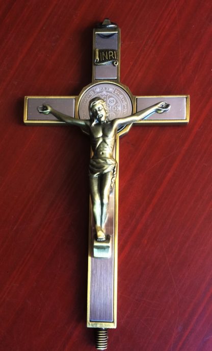 Jesus Catholic Christian Holy Crucifix Ornaments Cross Rood Emmanuel Jesu Cross Statuette with Base Figure Lamb of God Figurine 2