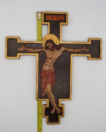 Catholic Resin Jesus Christ on INRI Cross Wall Crucifix Home Chapel Decoration 14.5 Inches