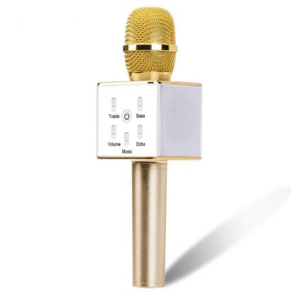 Portable Wireless Karaoke Microphone,Mini Handheld Cellphone Karaoke Player Built-in Bluetooth Speaker,Karaoke MIC Machine for 5