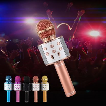 Professional  Bluetooth Wireless Microphone Speaker Handheld Microphone Karaoke Mic Music Player Singing Recorder KTV Microphone 5