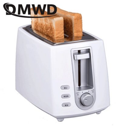 DWMD Stainless steel Electric Toaster Household Automatic Bread Baking Maker Breakfast Machine Toast Sandwich Grill Oven 2 Slice 3