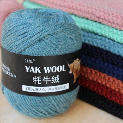 mylb 5balls=500g Yak Wool Yarn for Knitting Fine Worsted Blended Crochet Yarn Knitting Sweater Scarf 500/lot Yarn 1