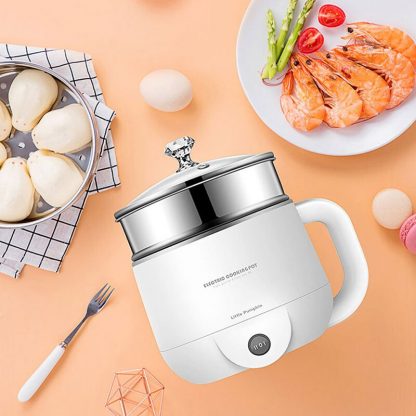 Multifunctional Electric Hot Pot Electric Food Steamer Heating Cup Stainless Steel Rice Cooker Steamer Food Cooker 220V 3