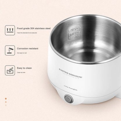 Multifunctional Electric Hot Pot Electric Food Steamer Heating Cup Stainless Steel Rice Cooker Steamer Food Cooker 220V 4