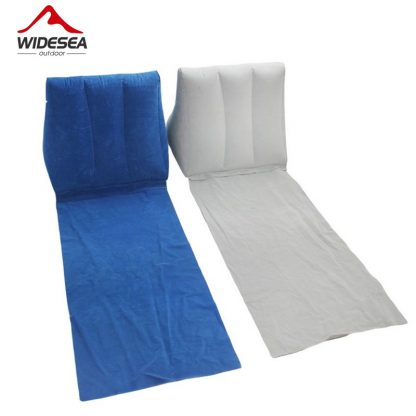 WIDESEA beach mat camping mattress beach lounger cushion with inflatable pillow foldable  beach chair camping travel air bed  1
