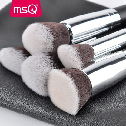 뷰티 메이크업 브러시세트 MSQ 2/15pcs Makeup Brushes Set Powder Foundation Eyeshadow Make Up Brushes Cosmetics Soft Synthetic Hair With PU Leather Case 2