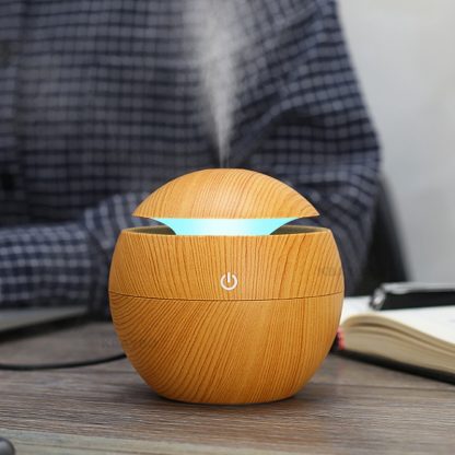 USB Aroma Essential Oil Diffuser Ultrasonic Cool Mist Humidifier Air Purifier 7 Color Change LED Night light for Office Home 1