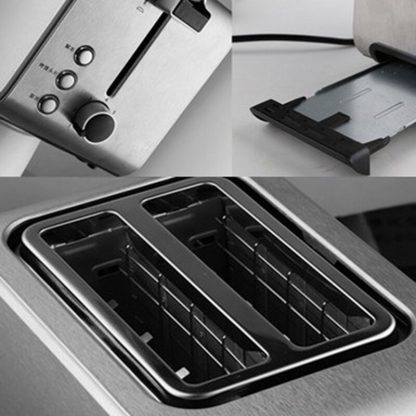 DMWD 750W Home Stainless Steel Bread Toaster Breakfast Machine Toast Oven Steamed Bun Slice Baking Machine 220V 5