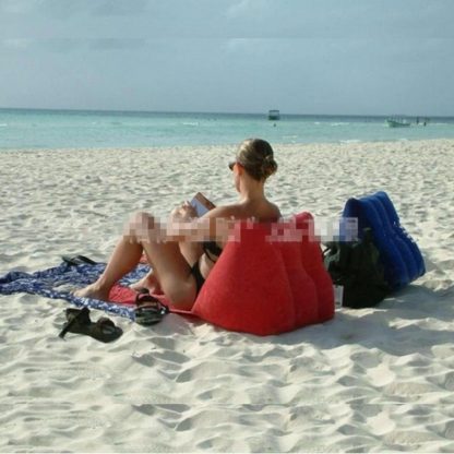 WIDESEA beach mat camping mattress beach lounger cushion with inflatable pillow foldable  beach chair camping travel air bed  5