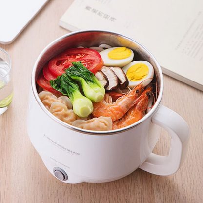 Multifunctional Electric Hot Pot Electric Food Steamer Heating Cup Stainless Steel Rice Cooker Steamer Food Cooker 220V 1