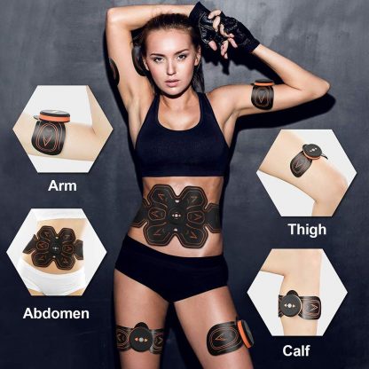 복부 운동 진동 기계 다이어트 복근 ABS Stimulator Muscle EMS Abdomen Muscle Trainer Toner Toning Belt Home Gym Office Fitness Arm/Leg Vibration Fitness Massager 3