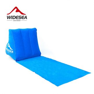 WIDESEA beach mat camping mattress beach lounger cushion with inflatable pillow foldable  beach chair camping travel air bed