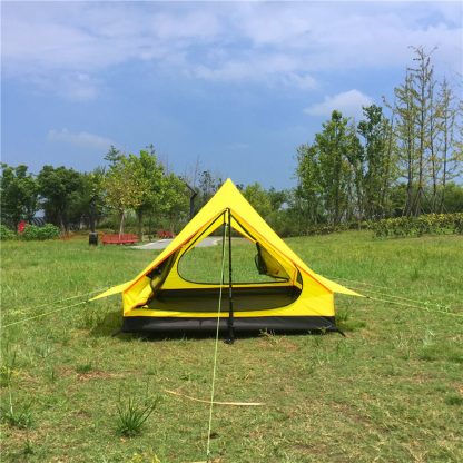 1.85Kg 2인용 백패킹 비박 미니멀 텐트 패스트스태쉬WJ Outdoor Trekker tent 2 person Double Layer Rodless 1.85kg Ultralight A Tent SNZP018 for hiking,Backpacking camping 1
