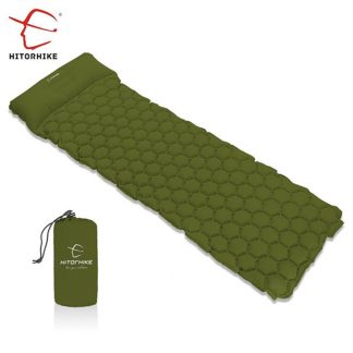 Hitorhike Inflatable Sleeping Pad Camping Mat With Pillow air mattress Cushion Sleeping Bag air sofas inflatable sofaFor Autumn