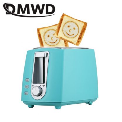 DWMD Stainless steel Electric Toaster Household Automatic Bread Baking Maker Breakfast Machine Toast Sandwich Grill Oven 2 Slice 1