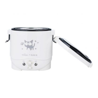 1L rice cooker Electric used in house 24v enough for two persons Mini Auto Cat Pattern For Soup Porridge Steamed Egg dropship 1