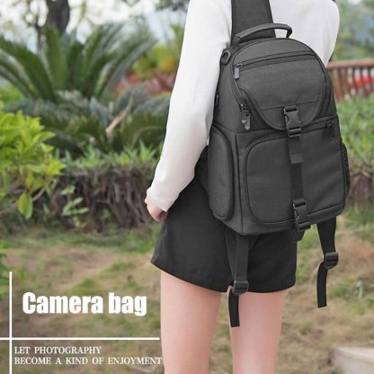 방수 DSLR 보관 및 이동용 백팩Camera Bag Backpack Waterproof Camera Video Storage Shoulder Crossbody Bag Carrying Backpack Case for DSLR Camera 2