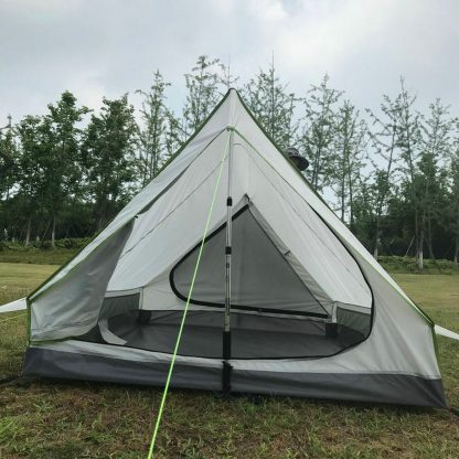 1.85Kg 2인용 백패킹 비박 미니멀 텐트 패스트스태쉬WJ Outdoor Trekker tent 2 person Double Layer Rodless 1.85kg Ultralight A Tent SNZP018 for hiking,Backpacking camping 5