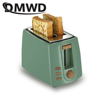 DWMD Stainless steel Electric Toaster Household Automatic Bread Baking Maker Breakfast Machine Toast Sandwich Grill Oven 2 Slice 2