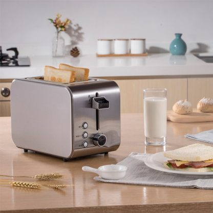 DMWD 750W Home Stainless Steel Bread Toaster Breakfast Machine Toast Oven Steamed Bun Slice Baking Machine 220V 2