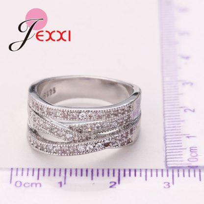 Jemmin New Fashion Rings For Women Party Elegant Luxury Bridal Jewelry 925 Sterling Silver Wedding Engagement Ring High Quality 3