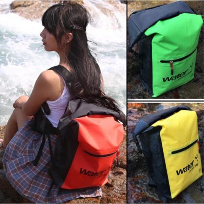 25L 방수 크로스 백팩 -물놀이 귀중품 보관 Outdoor Waterproof Swimming Bag Backpack Bucket Dry Sack Storage Bag Rafting Sports Kayaking Canoeing Travel Waterproof Bag 4