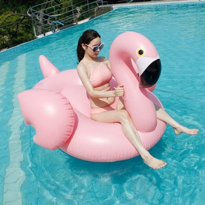 YUYU Rose Gold Inflatable Flamingo pool Float Tube pool Adult Giant swimming pool Swimming Ring Pool Toys swimming float  5