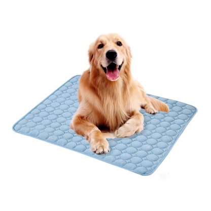 애완동물 여름 쿨 패드 매트Summer Pet Cooling Mat Ice Silk Moisture-proof Dog Mat Cooler Cool Mattress Cushion Puppy Cat Kitten Sleeping Mat Keep Cool Bed 1