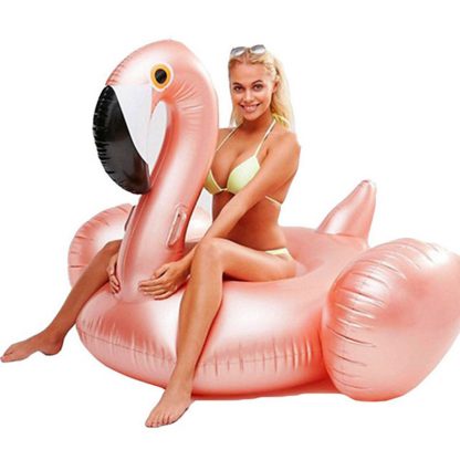 YUYU Rose Gold Inflatable Flamingo pool Float Tube pool Adult Giant swimming pool Swimming Ring Pool Toys swimming float