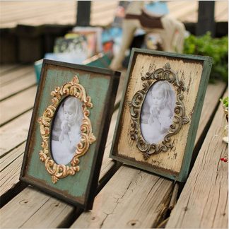 Vintage Photo Frame Home Decor Wooden Wedding Desktop Wall Picture Frame Birthday Gifts
