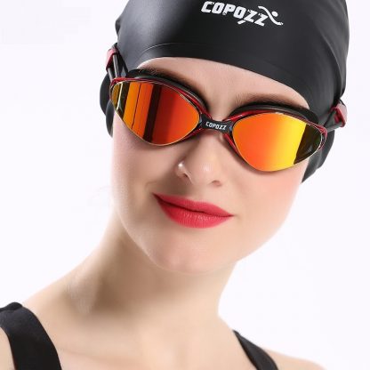 휴대용 수영 고글 수경 Brand New Professional Swimming Goggles Anti-Fog UV  Adjustable Plating  men women Waterproof  silicone glasses adult Eyewear 5