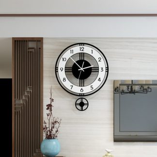 모던 클래식 거실 벽시계 Swingable Silent Large Wall Clock Modern Design Battery Operated Quartz Hanging Clocks Home Decor Kitchen Watch Free Shipping