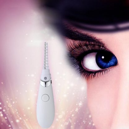 New Mini USB Rechargeable Electric Heated Eyelash Long-Lasting Electric Ironing Eyelash Curler Device For Beauty Gift 5